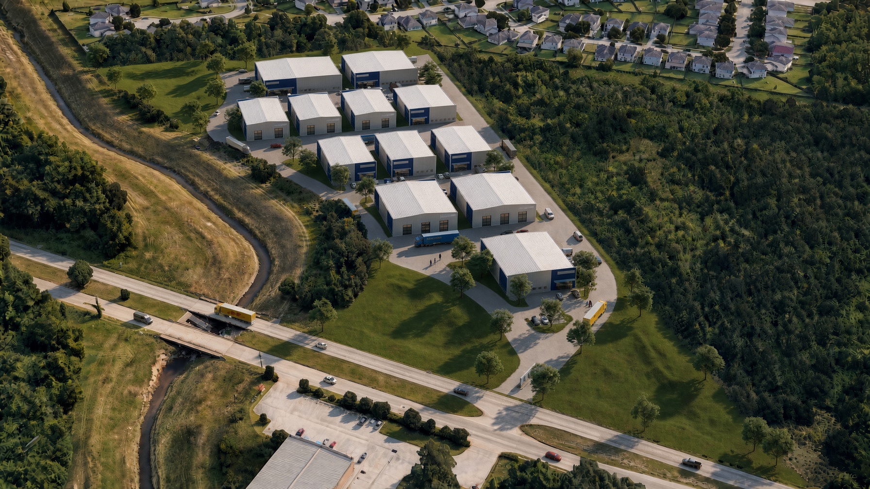 Houston industrial aerial — after